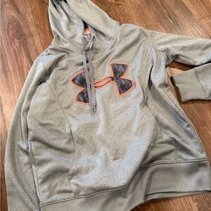 Under Armour Kids Gray and Orange Hoodie